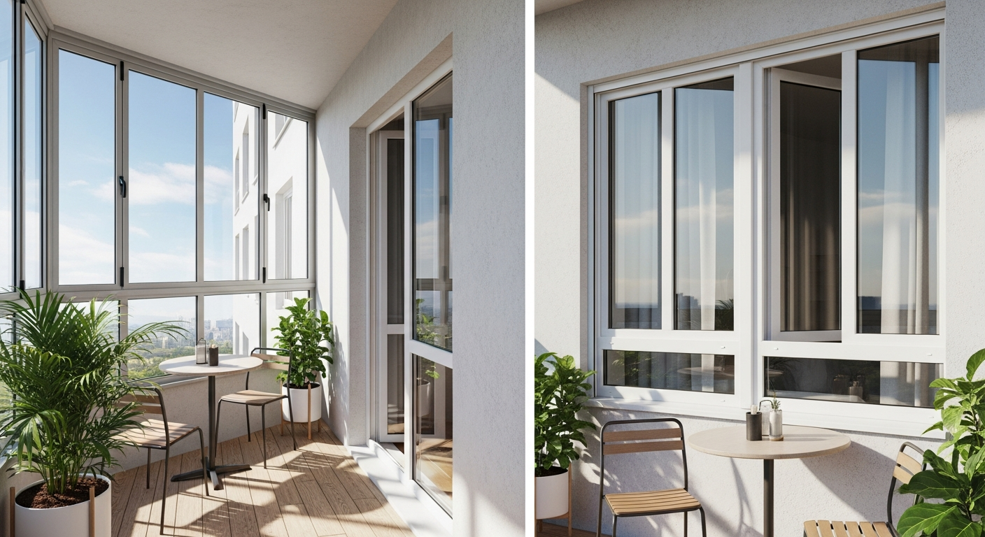 Balkon ve Teras Kapatmada PVC mi Alüminyum mu? Detaylı Karşılaştırma